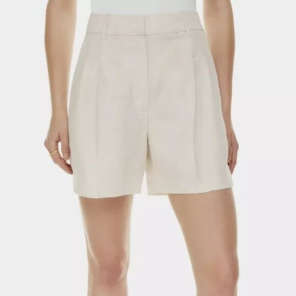*NEW Aritzia Wilfred Effortless Linen Shorts Size 00